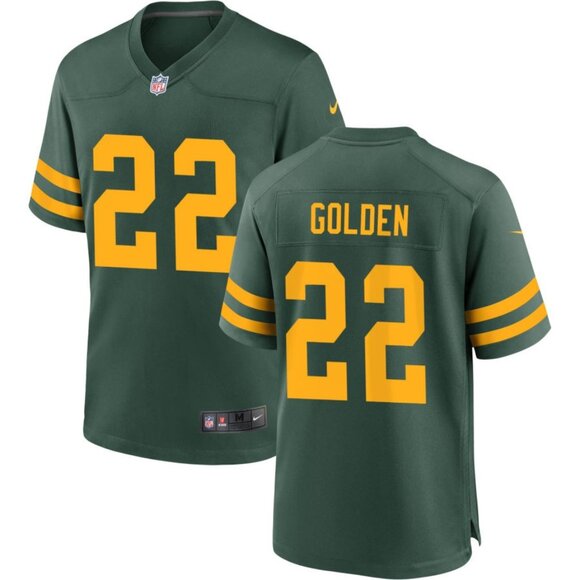 Mens Youths Kids Womens Matthew Golden Stitched Jersey Green